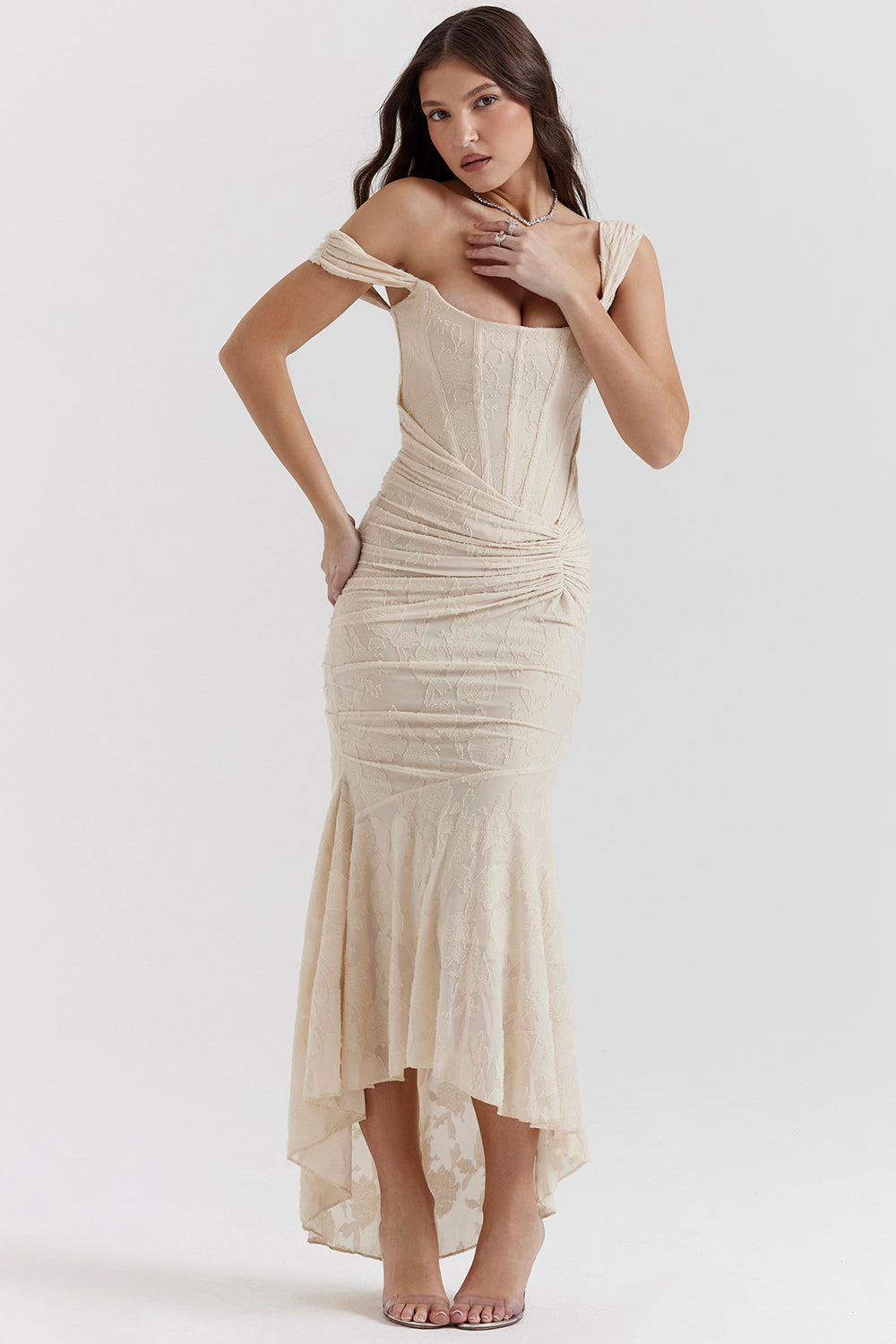 Celeste Draped Corset Gown