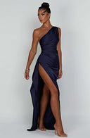 Nyelle Sculpted One-Shoulder Gown