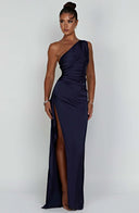 Nyelle Sculpted One-Shoulder Gown