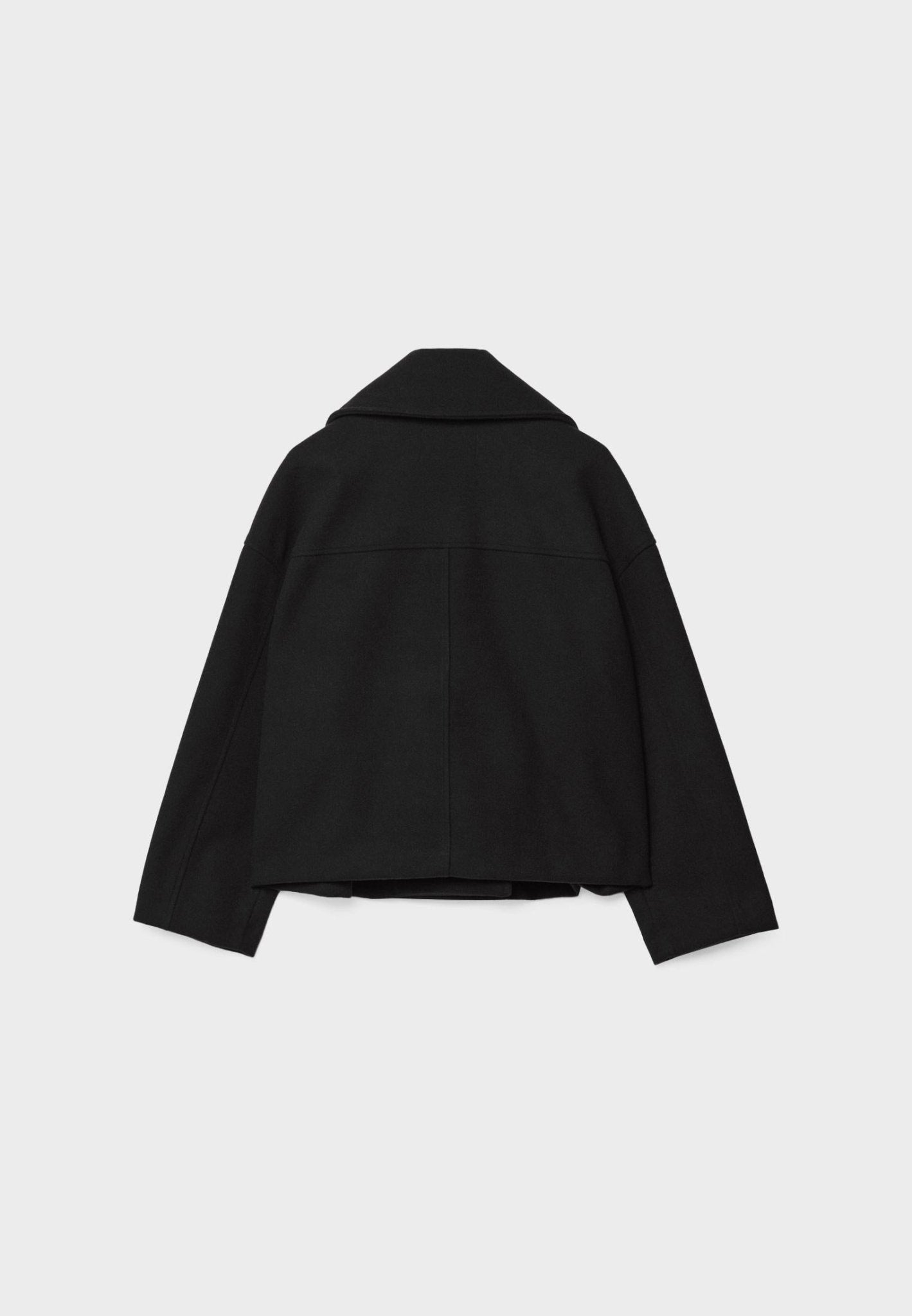 Short Modern Cropped Jacket - Double-Breasted