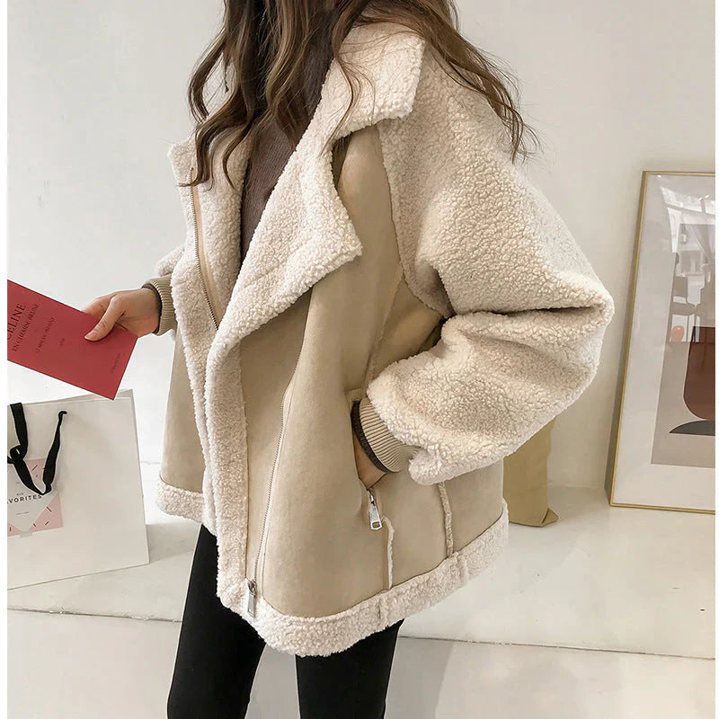 Women’s Longline Suede Winter Coat