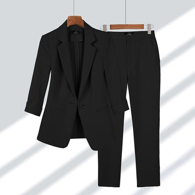 Women’s Tailored Blazer and Pant Set - Two-Piece Suit