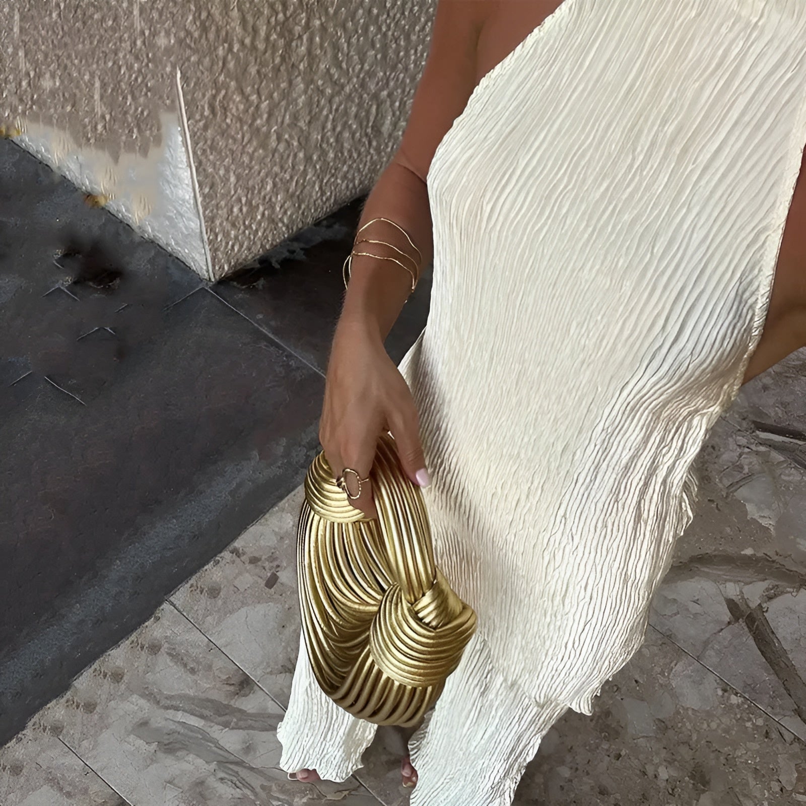 Calista – Pleated Halter Jumpsuit