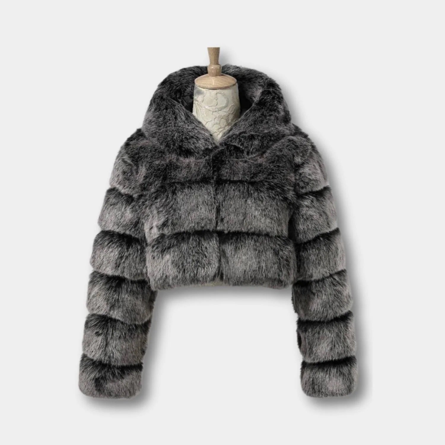 Women’s Faux Fur Coat - Cropped Glamorous Outerwear
