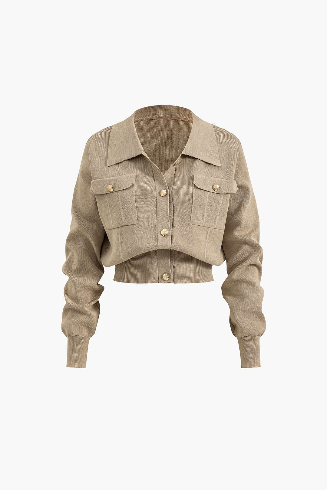 Women’s Esme Button-Down Knit Midi Set - Collared Top Skirt Co-ord