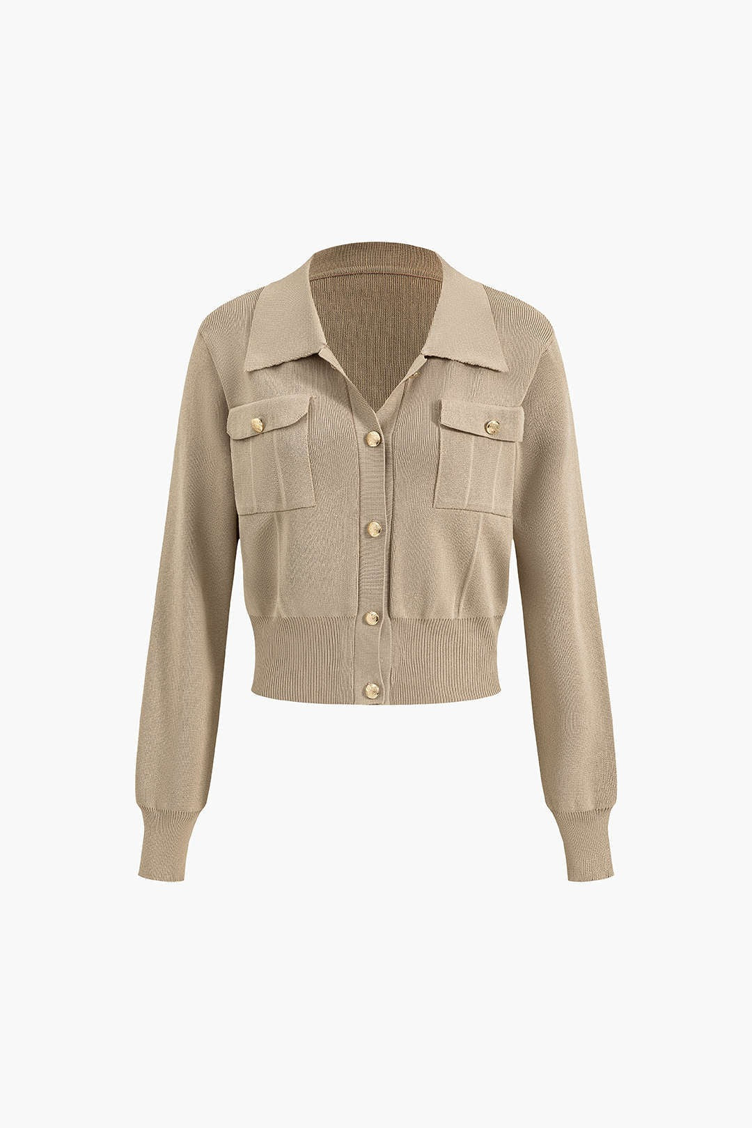 Women’s Esme Button-Down Knit Midi Set - Collared Top Skirt Co-ord