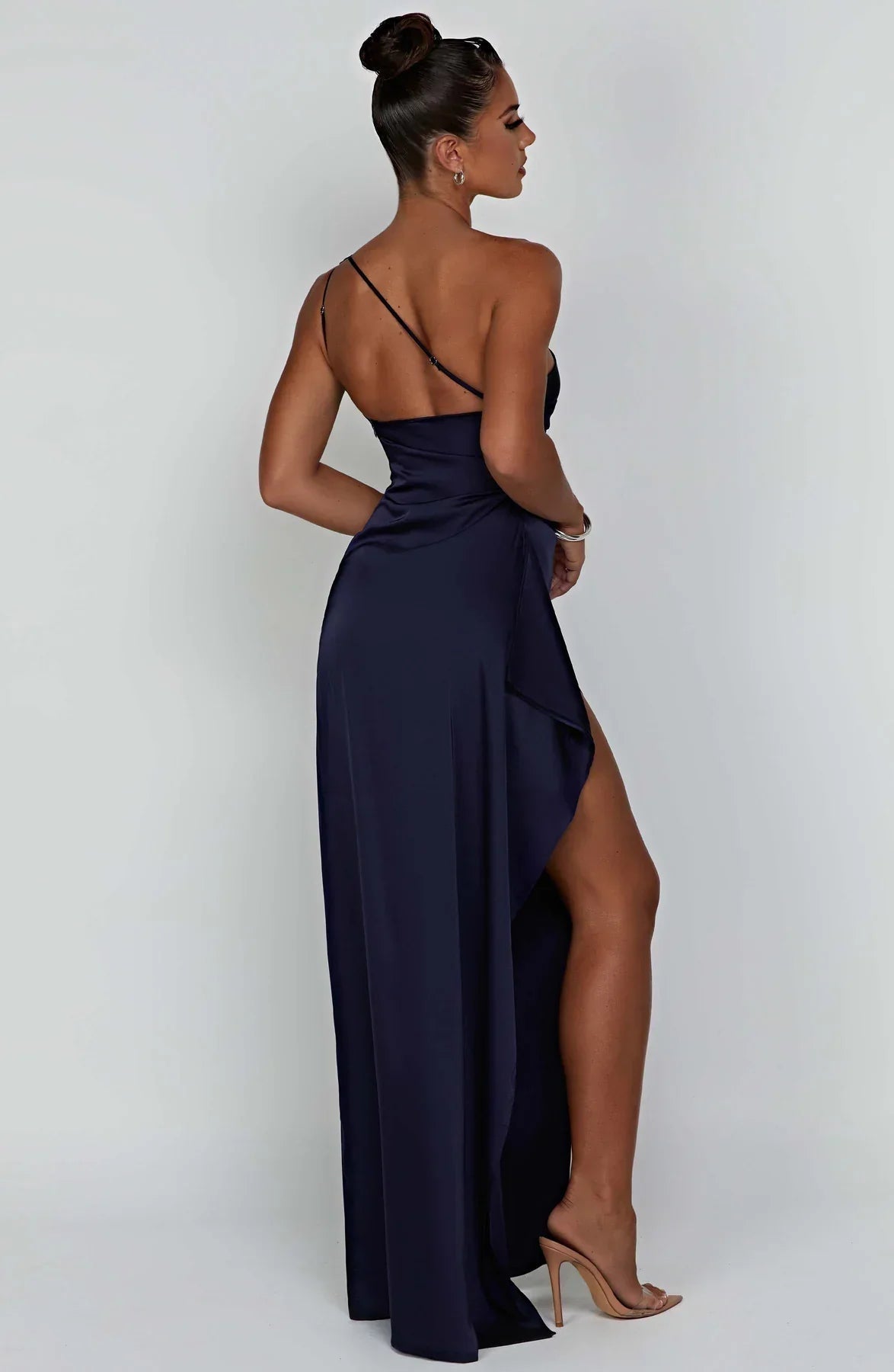 Nyelle Sculpted One-Shoulder Gown