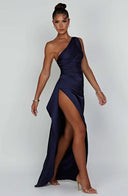 Nyelle Sculpted One-Shoulder Gown